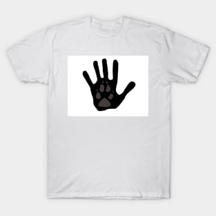 Friend for life (dog, human) T-Shirt